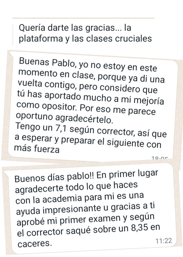 Opiniones clases