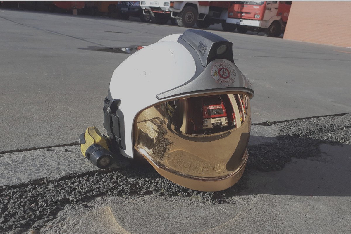 Casco de bombero